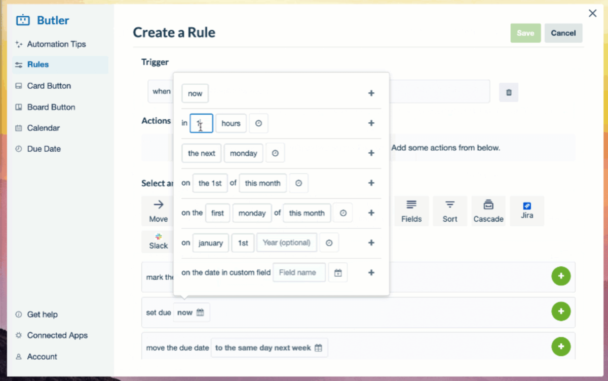 Creating an Automation Rule in Trello